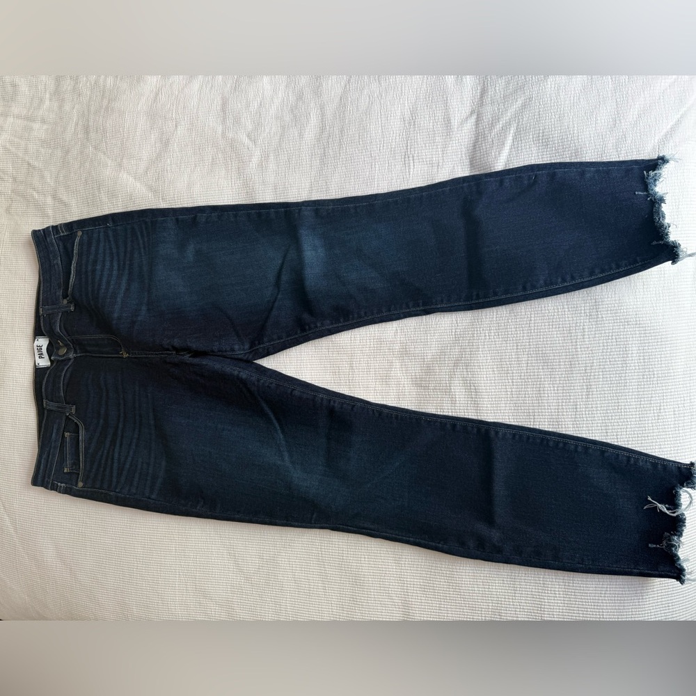 Paige Skinny Frayed Hem Jeans